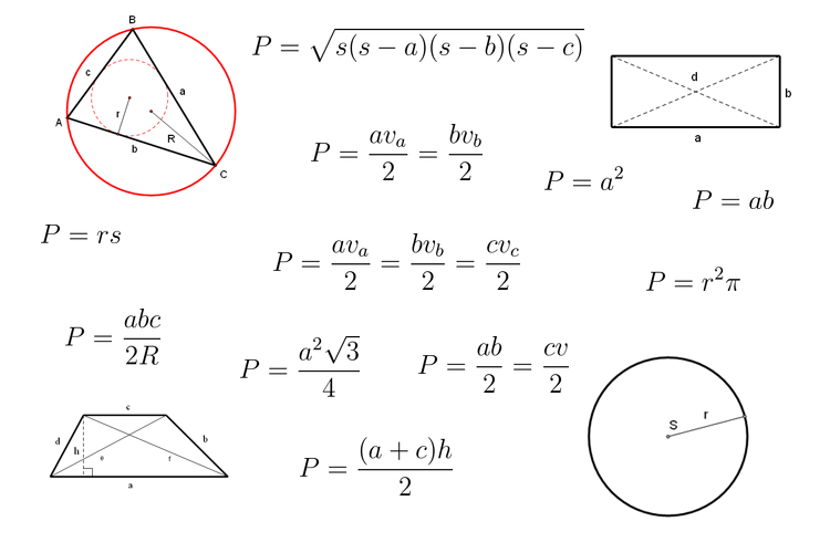 Izračunavanje Površine Nekih Geometrijskih Likova 4659